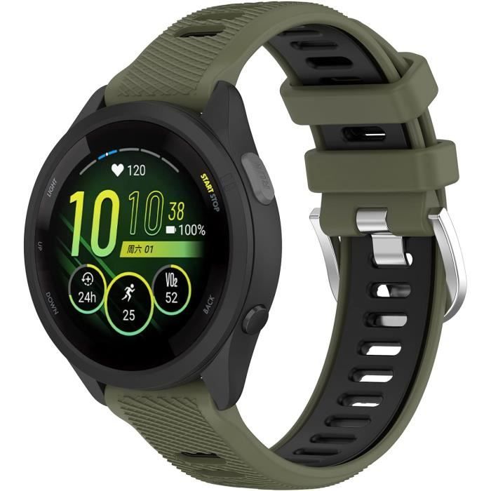 Bracelet Silicone Double Couleur 22 Mm à Boucle Rapide - Pour Suunto RUN/Race/9 Peak/Vertical - Remplacement Confortable, étanche, Ajustable (5,5"-8,7")