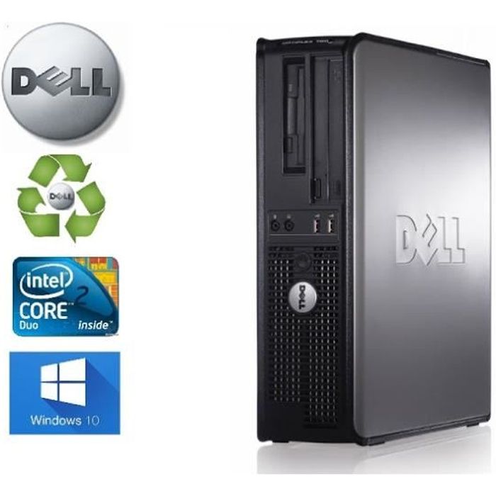 Unité Centrale Dell Optiplex 780 SFF Core2Duo 293Ghz RAM 8GO HDD 750 GO Windows 10