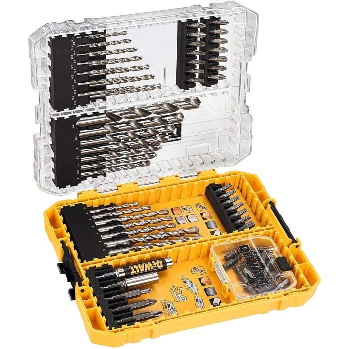 Coffret d'accessoires DEWALT DT70761 QZ 72 pièces Forets béton et métal Embouts de vissage - vue 3
