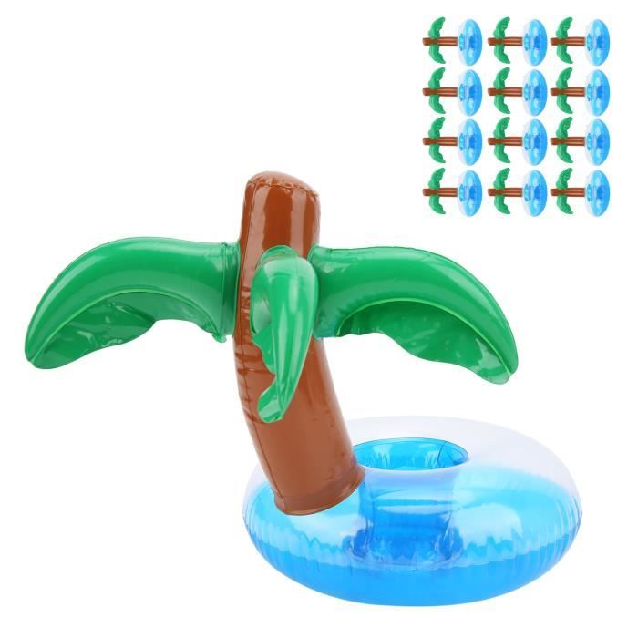 Bouée Bar Flottant Pour Piscine – Porte-gobelet Gonflable En Forme De Palmier, 60x40x40 Cm