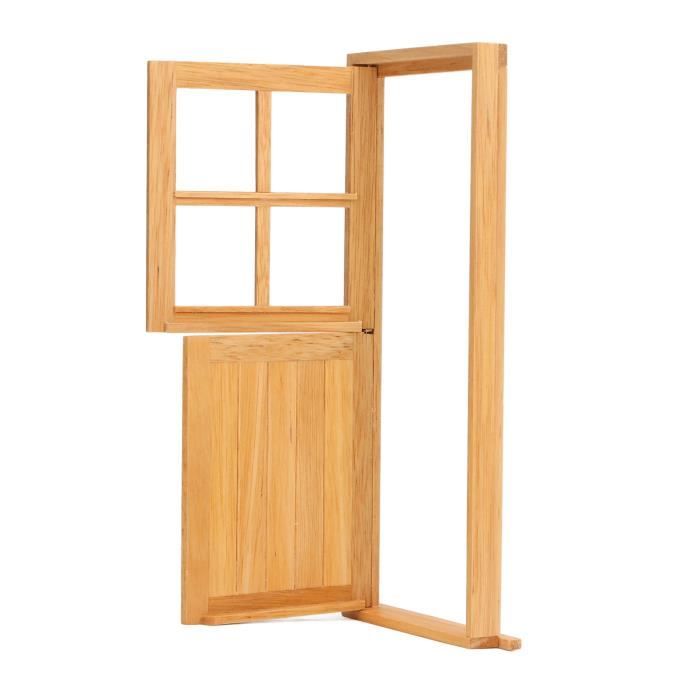 Mini Porte Panneau Bois 1/12 – Lot 5 Portails Rustiques Maison De Poupée – Échelle Féerique Jardin