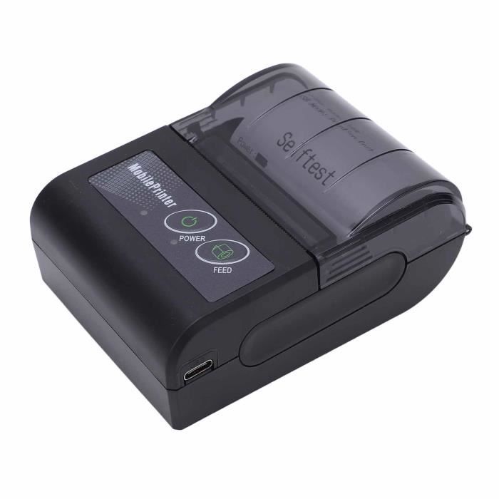 WGLAKJ Mini imprimante thermique portable pour tickets de reçus de 58 WGLAKJ Mini imprimante thermique portable pour tickets de reçus de 58