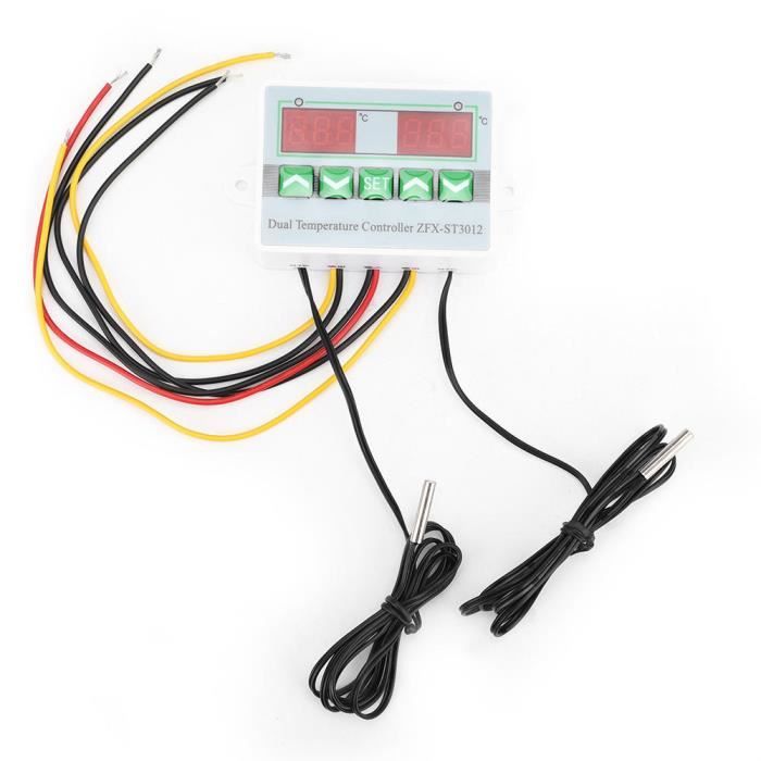 Thermostat Numérique Programmable ST3012 - Double Contrôle Chauffage/refroidissement - Plage -50 à 110°C - 220V