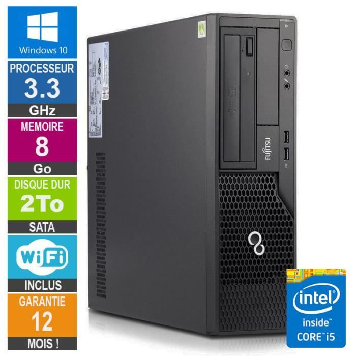 PC Fujitsu E500 E85+ DT Core i5-2500 3.30GHz 8Go-2To