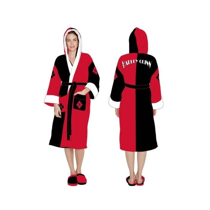 Groovy DC Comics Peignoir de bain femme Harley Quinn Cdiscount Maison