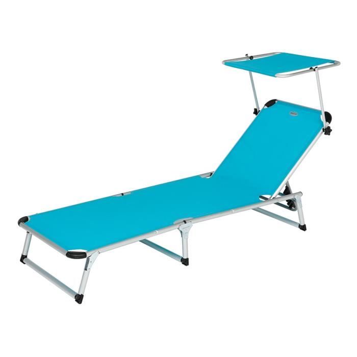 Transat Avec Pare Soleil Chypre Lagon Hesperide Achat Vente Chaise Longue Transat Avec Pare Soleil Ch Cdiscount
