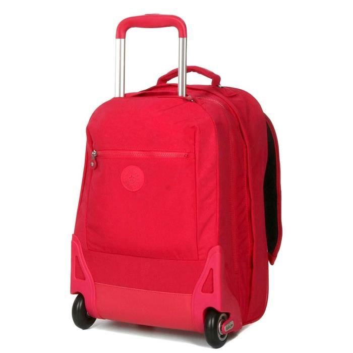 Sac a dos a roulettes Kipling Clas Soobin Light 49 CM True Pink Cdiscount Bagagerie Maroquinerie