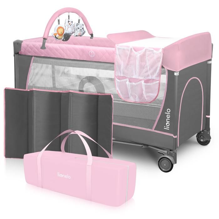 Lionelo Lit Parapluie Bebe Flower Avec Table A Langer Matelas Et Jouets Rose Cdiscount Puericulture Eveil Bebe