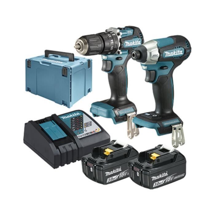 Ensemble de batteries MAKITA DLX2414JX4 18V Li ion Secteur