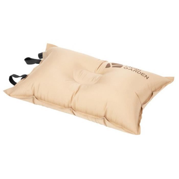 Mini Oreiller gonflable Camping - avec sac de rangement - avec sac de rangement - pour Camping en plein Air sac à dos voyage - Kaki
