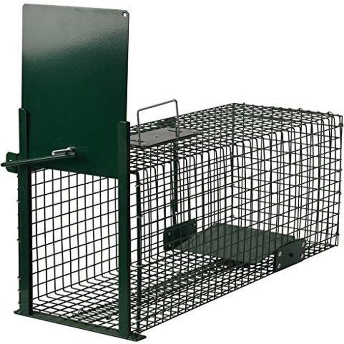 Moorland Piege de capture 60x23x23cm infaillible Cage Pour Animaux lapin, rat - Simple à utiliser - Avec une entrée 5001