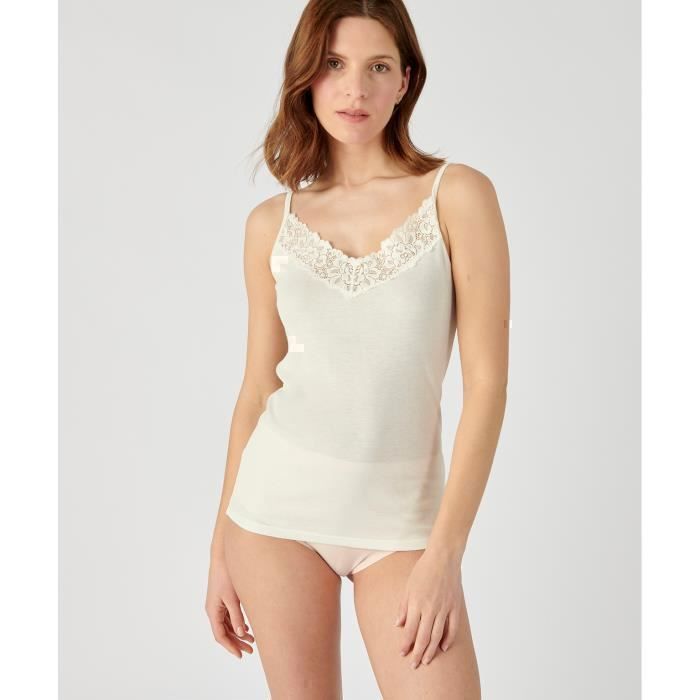 Caraco Blanc Femme - Taille 36/38 - Idée Cadeau - Neuf Sans étiquettes