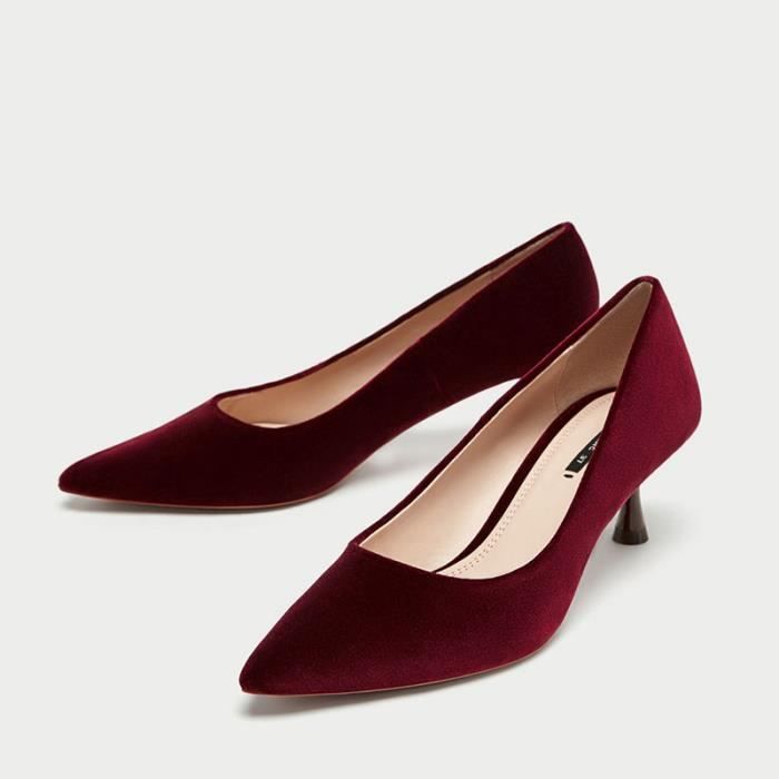 Escarpin top talon bas