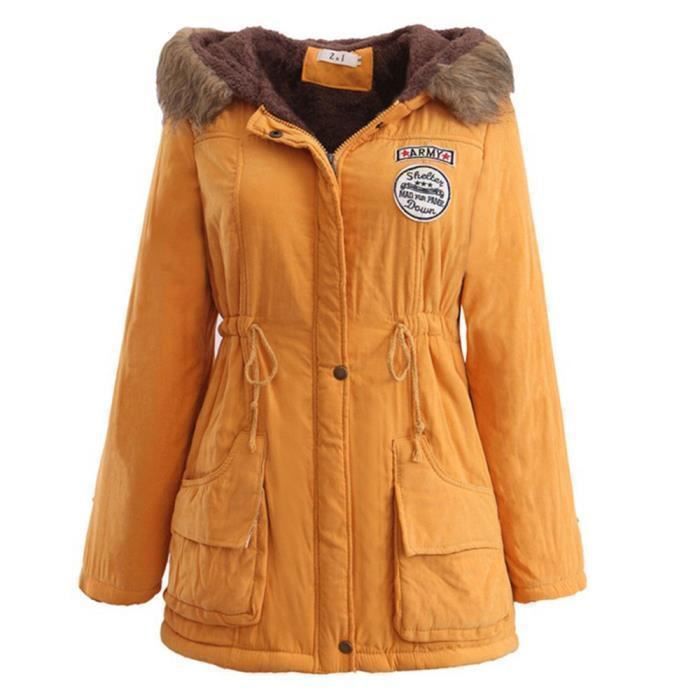 Parka jaune best sale femme