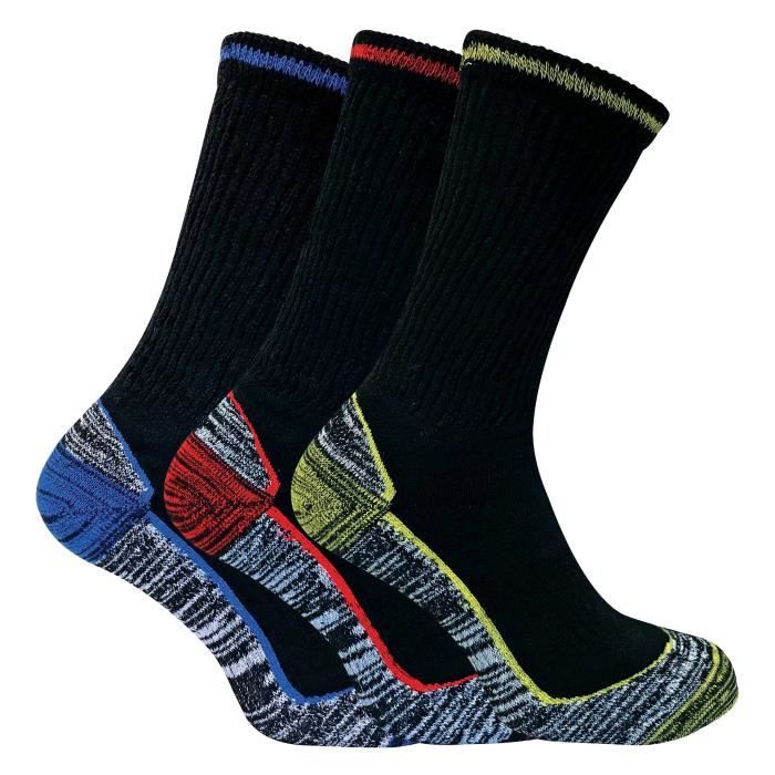 Sock Snob 3, 6, 12 paires homme coton bambou anti transpiration respirant chaussettes de travail