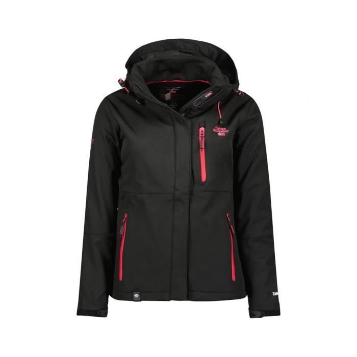 Softshell Femme - Geographical Norway - TOUNA LADY - Noir - Sports d'hiver - Manches longues