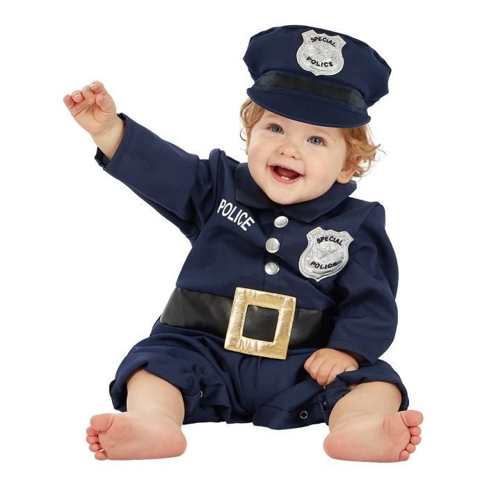Déguisement policier bébé -121024 -Funidelia- Déguisement bébé et  accessoires Halloween, carnaval et Noel - Cdiscount Jeux - Jouets