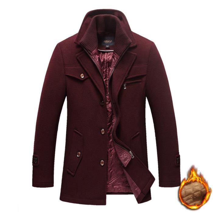 Pardessus best sale homme rouge