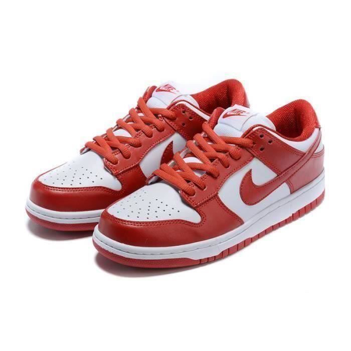 Nike dunk low femme rouge discount