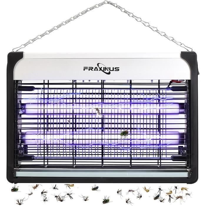 Lampe Anti Moustique 2500V 20W UV - Tueur Insectes Silencieux Intérieur Avec Plateau Amovible
