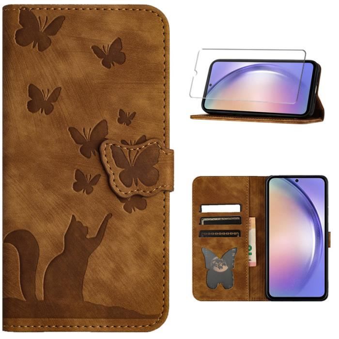 Coque Portefeuille Pour Xiaomi 15 - Avec Support Intégré, 3 Fentes Cartes, Fermeture Magnétique, Verre Trempé Inclus, Protection Complète - 3