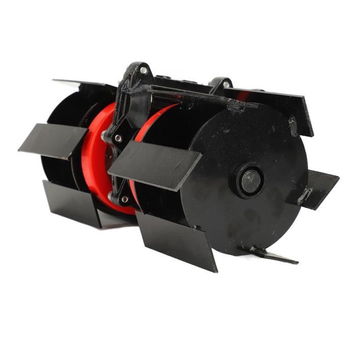 Roue Tondeuse à Gazon 25,4 Cm – En Caoutchouc Noir, Remplacement Avant/arrière