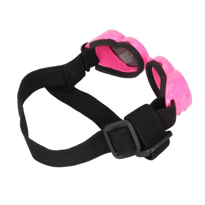 Comparer les prix de OMABETA Lunettes de soleil pour chien UV Imperméable Forme de cœur Lunettes pour chiots Chiens Roses