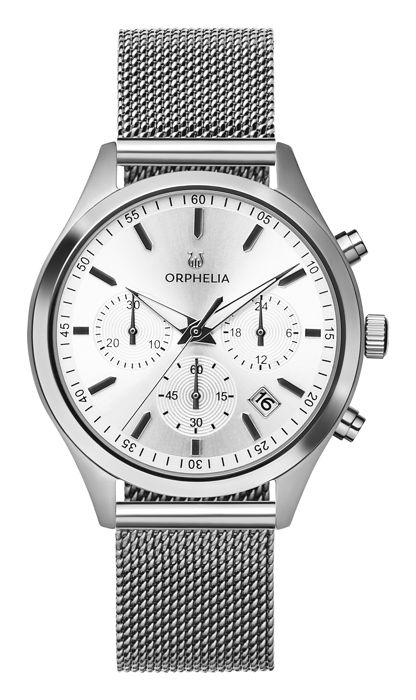 ORPHELIA - Montre Femmes - Quartz - Chronographe - Bracelet en Acier inoxydable - Argent - OR32800