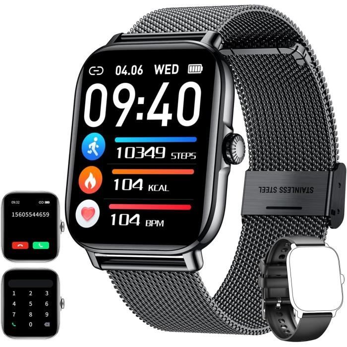 Montre Connectée Homme 1.43" - Appels Bluetooth, ECG, SpO2, 70 Sports - Écran AMOLED - Smartwatch - 4