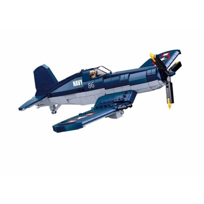 Reobrix Avion De Chasse F-16 – Kit De Construction 1377 Pièces, Maquette Militaire Réaliste, Train Rétractable, Cadeau Pour Ados Et Adultes Dès 14 Ans