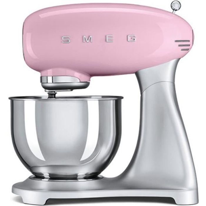 Smeg, Hachoir SMMG01 pour Robot sur socle Aluminium, 3 Filières Disques Inox, Accessoires pour Saucisses et Kebbe, Compatible avec le Robot Smeg SMF01/ 02/03/13, 1,8 kg