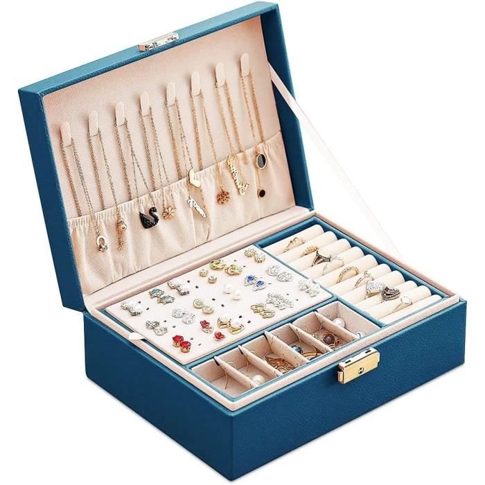 Rouleau De Rangement Pour Bijoux En Velours Rose - Pochette Voyage Compacte Pour Colliers & Boucles D'Oreilles