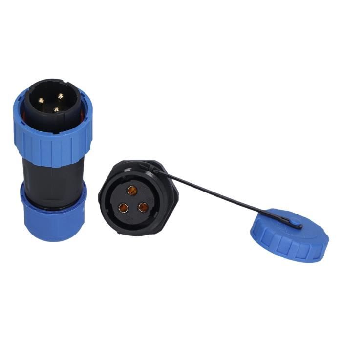 Connecteur étanche LP20 8 Pôles 5A : Prise Baïonnette Pour Applications Marine, Auto, Extérieur - 3