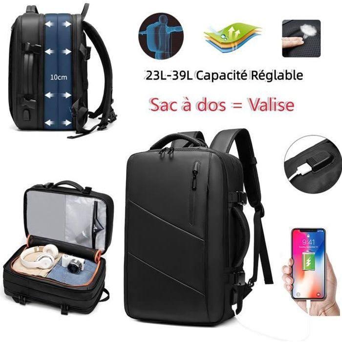 SWAREY Sac dos Extensible 39L Imperm able Sac de Voyage de