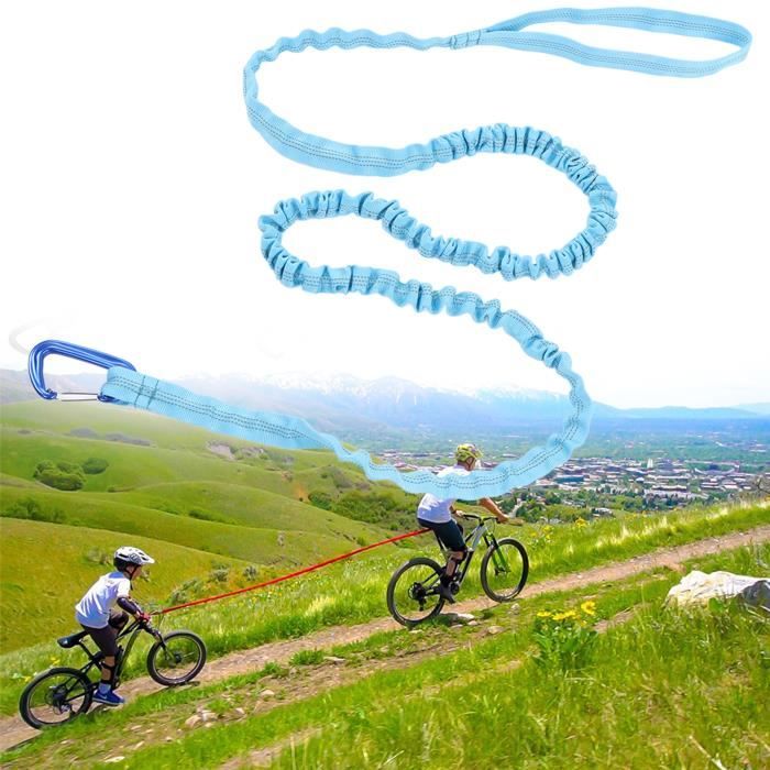 EWENYS Barre De Remorquage Vélo Enfant 2,5m Rétractable - Pour Balades Parent-Enfant En Sécurité