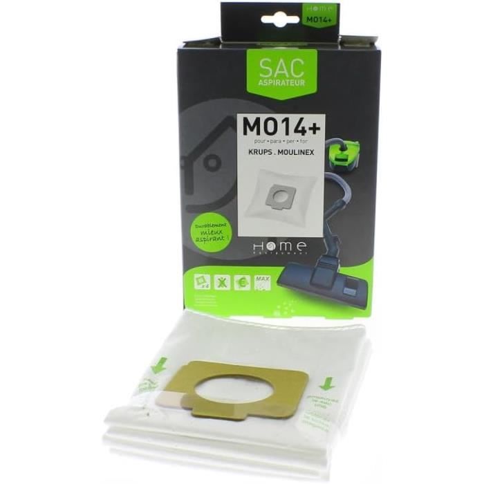 Lot De 10 Sacs Aspirateur Pour Rowenta ZR003901 - Compatibles Moulinex City Space, Compacteo