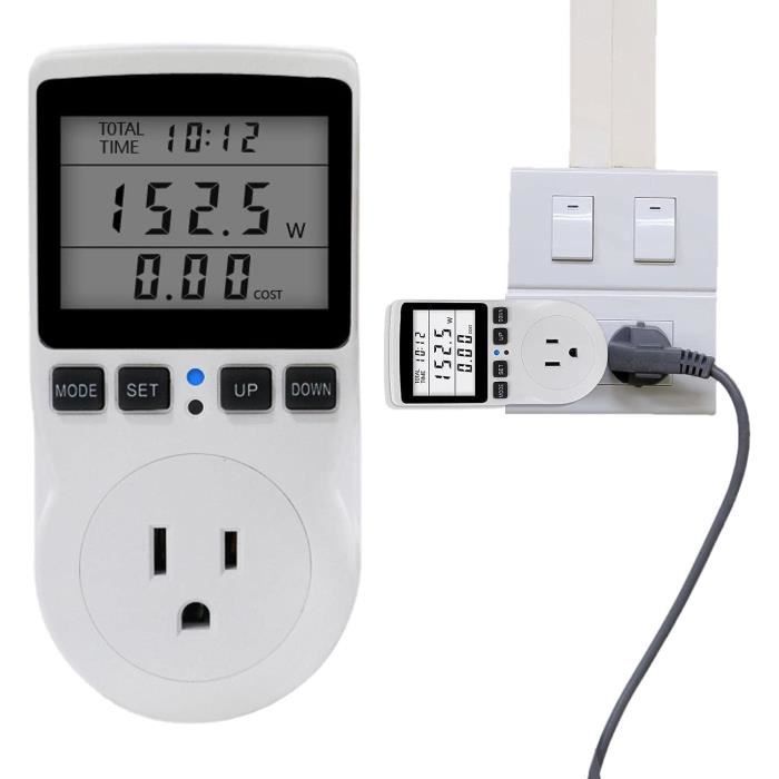 Compteur D'électricité Pour Prise : Compteur De Coûts D'énergie, Compteur D'électricité Pour