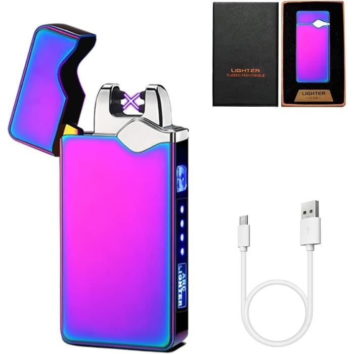 Briquet USB à Double Arc électrique - Rechargeable Avec Boîte Cadeau Dragon - Coupe-vent Et Design Cool