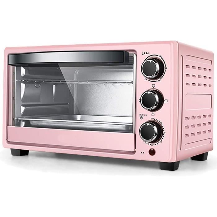 Mini Four 23L JYCCH - Gril Et Convection 1300W, Timer 60min | Four Compact Rose