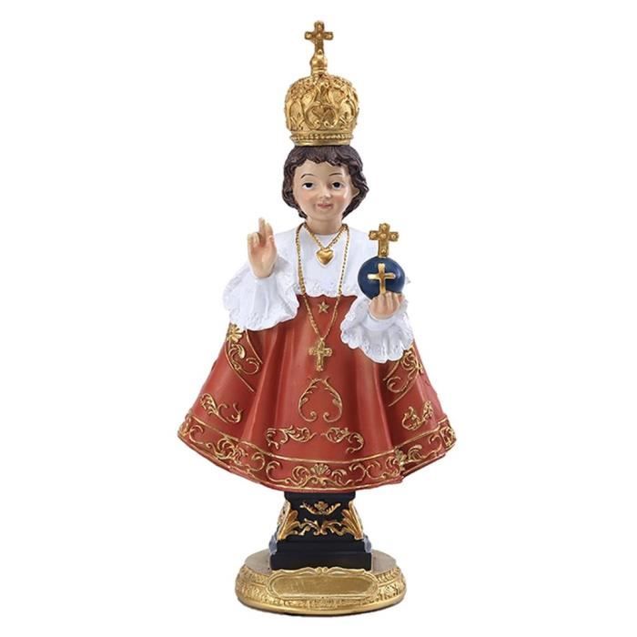 Mini Jésus Résine Sainte Statue Religieuse Figurine de Noël Christ