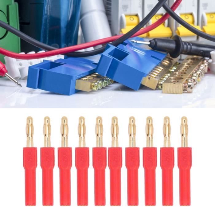FLY RC Lot De 20 Paires Connecteurs Banane 4mm Plaqué Or Mâle/Femelle - Bullet Connector Pour Lipo, Moteur, ESC RC