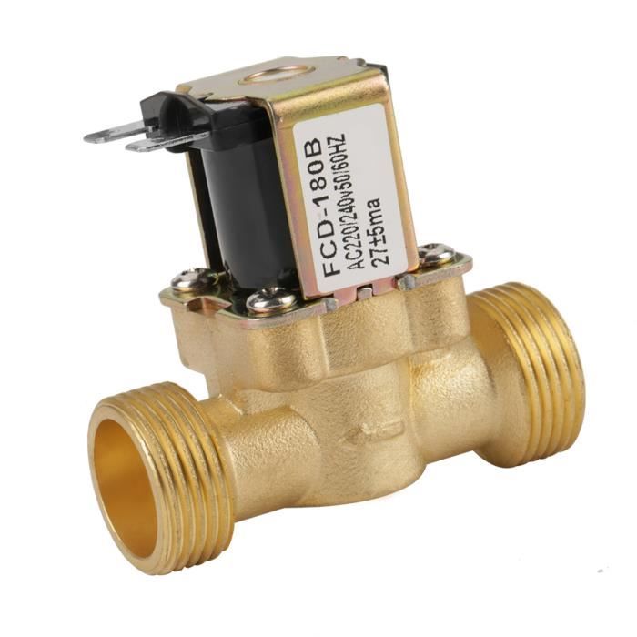 BACOENG Électrovanne électrique 110 V 3/4" (NPT, Laiton