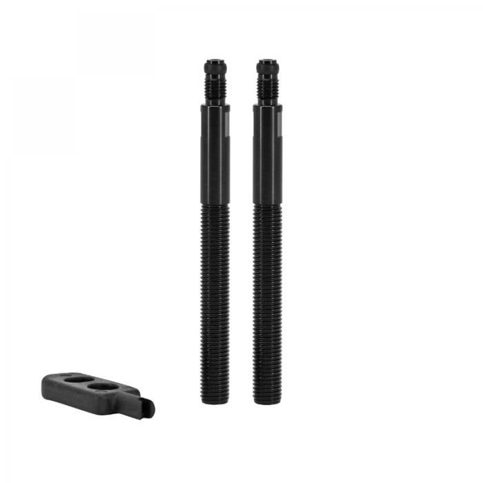 Prolongateurs De Valve Presta 60mm - Lot De 2 - Alliage Aluminium - Or, Bleu, Noir, Argent