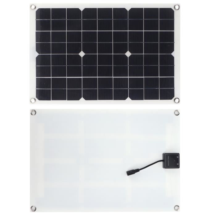 Vvikizy Panneau de solaire Vvikizy Contrôleur solaire Kit de panneau solaire 20W Contrôleur de solaire jardin solaire