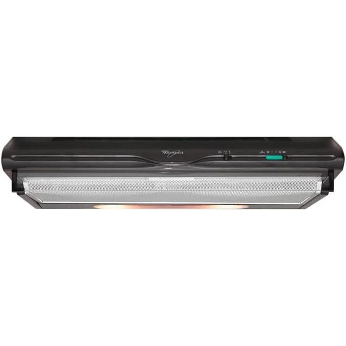 Whirlpool Akr 441 1 Nb Hotte Standard Largeur 59 9 Cm Profondeur 51 5 Cm Evacuation Recyclage Avec Moteur Interne Noir Achat Vente Hotte Cdiscount