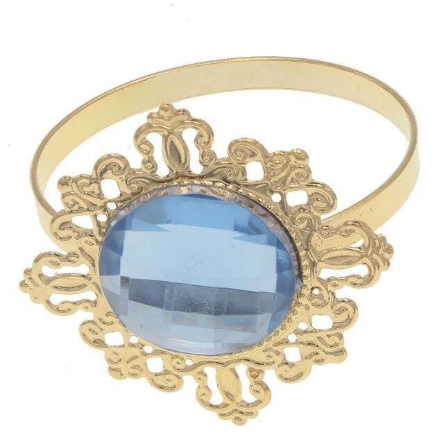 6 PièCes SéRies Polygone éToile Conception Anneaux De Serviette Porte-Serviettes En MéTal Pour