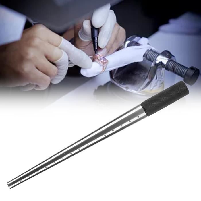Mandrin Ovale En Acier Pour Création De Bagues - 300 Mm De Long, Forme Ovale 11x8 Mm à 25 Mm - 14