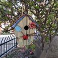 VGEBY Maison Oiseaux Peinte à la Main 7.8 pouces pour Décoration Jardin-1
