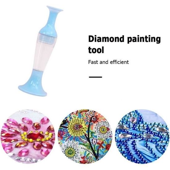 Stylo De Peinture Diamant électrique Rechargeable - Avec 4 Pointes - Puissance Réglable - Pour Strass, Bijoux, Tableaux, DIY