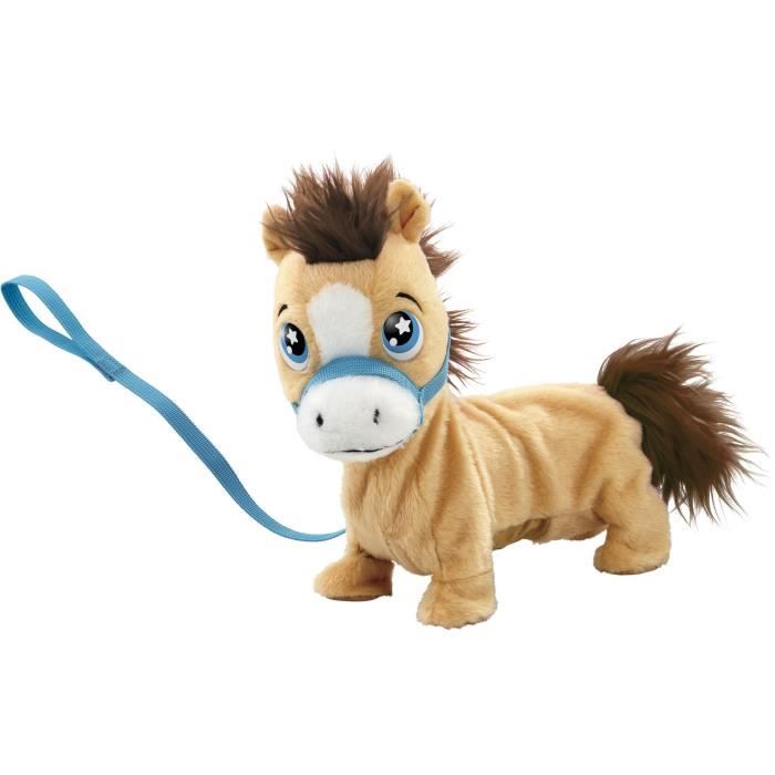 ISAKEN - Poney Tout Doux En Peluche - Cheval Debout Ultra Moelleux - Câlin Parfait Pour Enfants Et Bébés